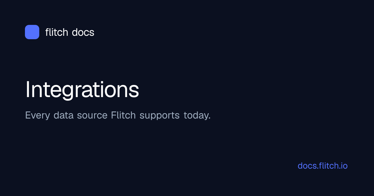 Integrations · Flitch Docs